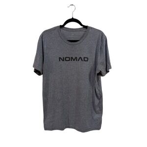Nomad Gray Graphic Logo Crew Neck Short Sleeve T-Shirt‎ Men's L
